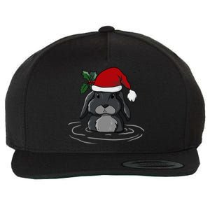 Santa Rabbit Kawaii Xmas Retro Family Funny Ugly Christmas Gift Wool Snapback Cap