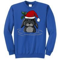 Santa Rabbit Kawaii Xmas Retro Family Funny Ugly Christmas Gift Sweatshirt