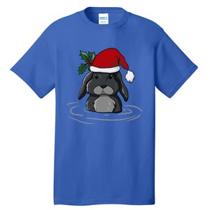 Santa Rabbit Kawaii Xmas Retro Family Funny Ugly Christmas Gift Tall T-Shirt