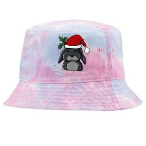 Santa Rabbit Kawaii Xmas Retro Family Funny Ugly Christmas Gift Tie-Dyed Bucket Hat