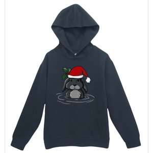 Santa Rabbit Kawaii Xmas Retro Family Funny Ugly Christmas Gift Urban Pullover Hoodie