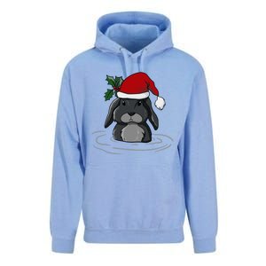 Santa Rabbit Kawaii Xmas Retro Family Funny Ugly Christmas Gift Unisex Surf Hoodie