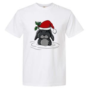 Santa Rabbit Kawaii Xmas Retro Family Funny Ugly Christmas Gift Garment-Dyed Heavyweight T-Shirt