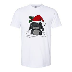 Santa Rabbit Kawaii Xmas Retro Family Funny Ugly Christmas Gift Softstyle CVC T-Shirt