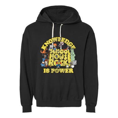 Schoolhouse Rock Knowledge Is Power Garment-Dyed Fleece Hoodie