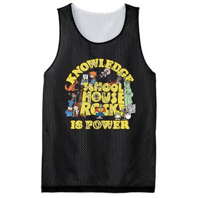 Schoolhouse Rock Knowledge Is Power Mesh Reversible Basketball Jersey Tank