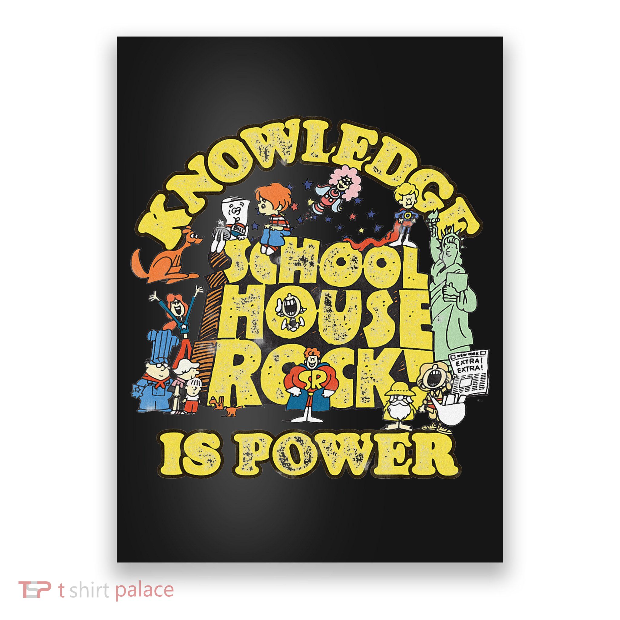 Schoolhouse Rock Knowledge Is Power Poster