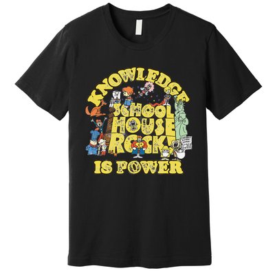 Schoolhouse Rock Knowledge Is Power Premium T-Shirt