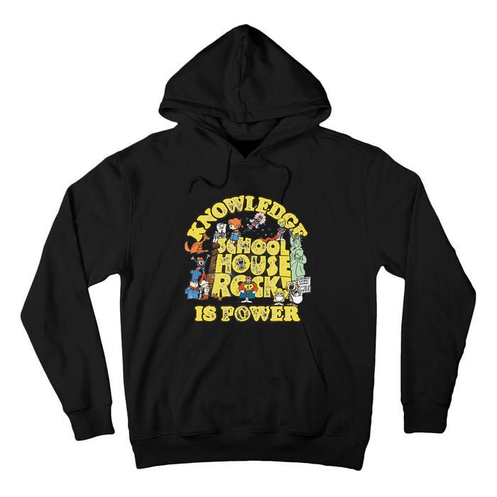 Schoolhouse Rock Knowledge Is Power Tall Hoodie