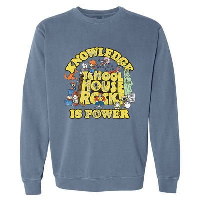 Schoolhouse Rock Knowledge Is Power Garment-Dyed Sweatshirt