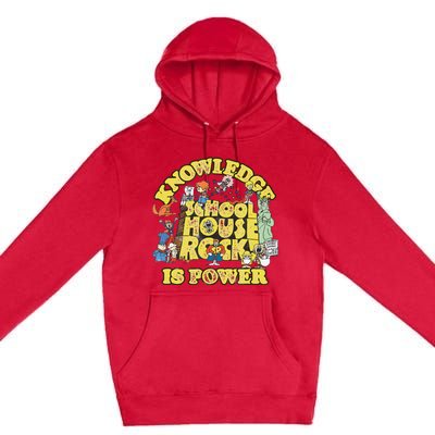 Schoolhouse Rock Knowledge Is Power Premium Pullover Hoodie