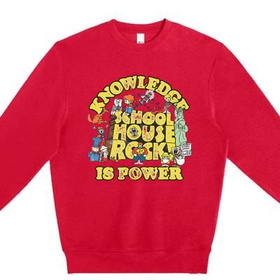 Schoolhouse Rock Knowledge Is Power Premium Crewneck Sweatshirt