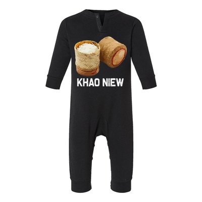 Sticky Rice Khao Niew Laos Thai Food Culture Infant Fleece One Piece