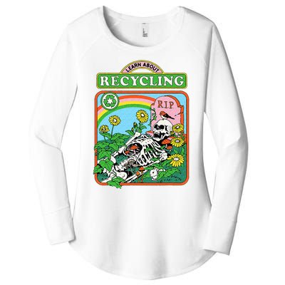 Steven Rhodes Learn About Recycling Women's Perfect Tri Tunic Long Sleeve Shirt