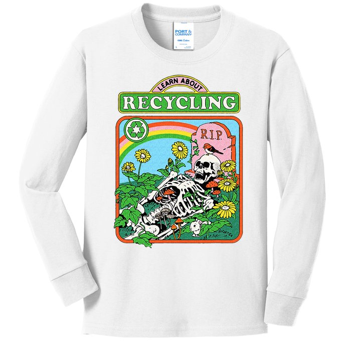 Steven Rhodes Learn About Recycling Kids Long Sleeve Shirt