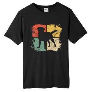 Square Retro Labrador Owner Gift Golden Black Lab Dad Mom Tall Fusion ChromaSoft Performance T-Shirt