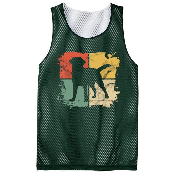 Square Retro Labrador Owner Gift Golden Black Lab Dad Mom Mesh Reversible Basketball Jersey Tank