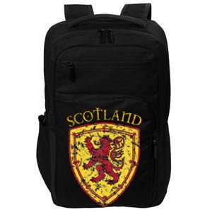 Scottish Rampant Lion Scotland Coat Of Arms Banner Impact Tech Backpack