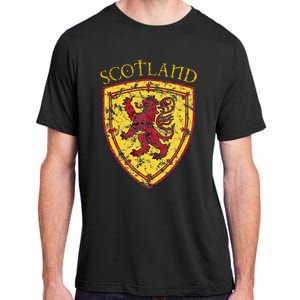 Scottish Rampant Lion Scotland Coat Of Arms Banner Adult ChromaSoft Performance T-Shirt