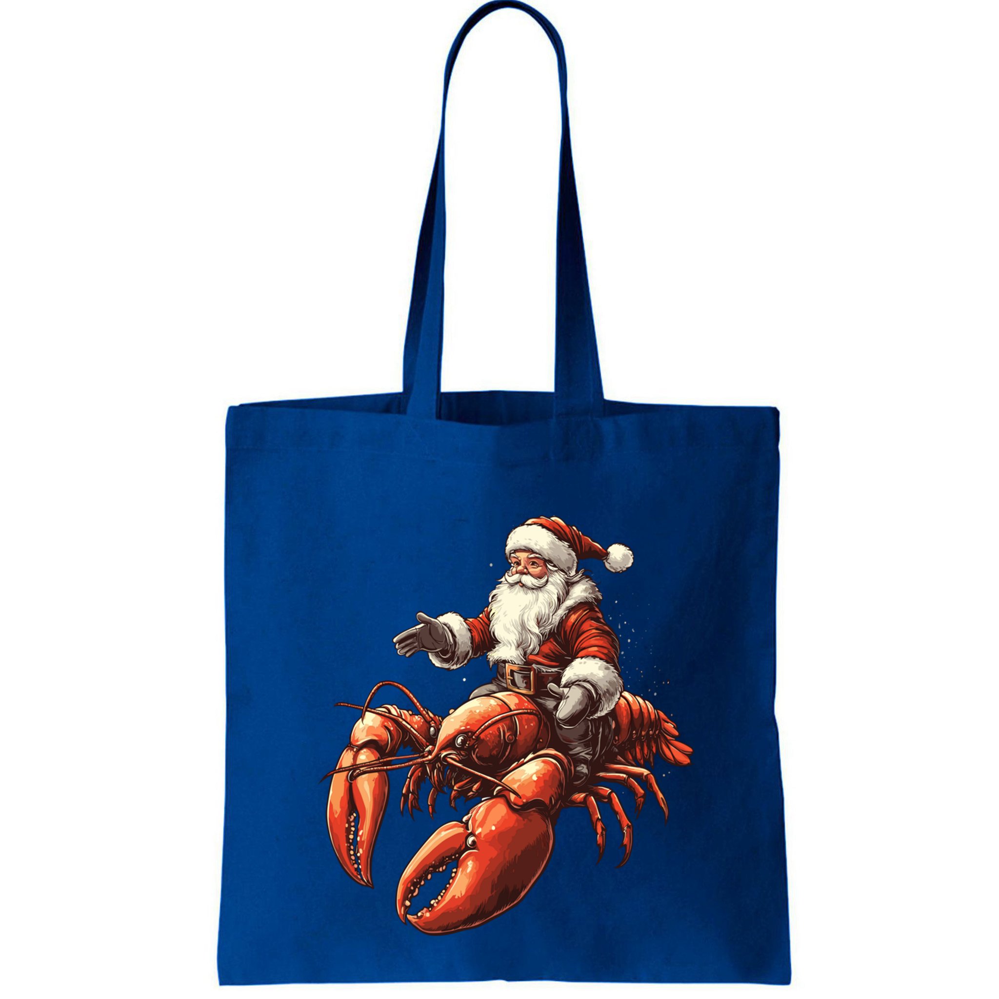 Santa Riding Lobster Funny Lobster Christmas Xmas Pajama Funny Gift Bag