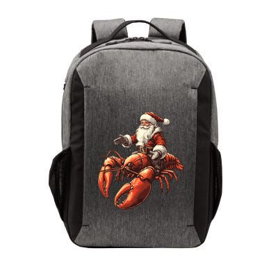 Santa Riding Lobster Funny Lobster Christmas Xmas Pajama Funny Gift Vector Backpack