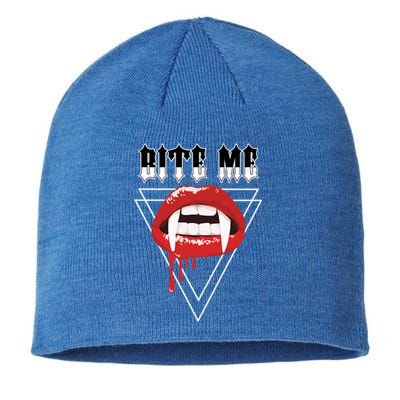 Sexy Red Lips Vampire Lips Bite Me Gift Sustainable Beanie