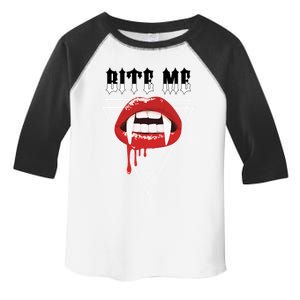 Sexy Red Lips Vampire Lips Bite Me Gift Toddler Fine Jersey T-Shirt