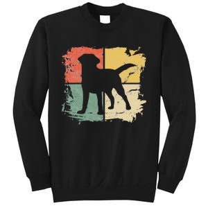 Square Retro Labrador Owner Gift Golden Black Lab Dad Mom Sweatshirt