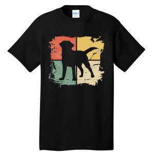 Square Retro Labrador Owner Gift Golden Black Lab Dad Mom Tall T-Shirt