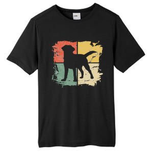 Square Retro Labrador Owner Gift Golden Black Lab Dad Mom Tall Fusion ChromaSoft Performance T-Shirt