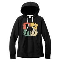 Square Retro Labrador Owner Gift Golden Black Lab Dad Mom Women's Fleece Hoodie