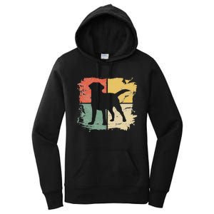 Square Retro Labrador Owner Gift Golden Black Lab Dad Mom Women's Pullover Hoodie