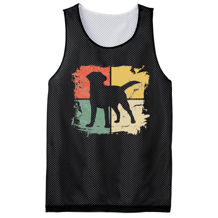 Square Retro Labrador Owner Gift Golden Black Lab Dad Mom Mesh Reversible Basketball Jersey Tank