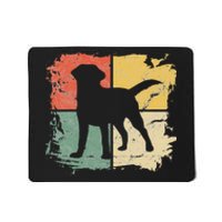 Square Retro Labrador Owner Gift Golden Black Lab Dad Mom Mousepad