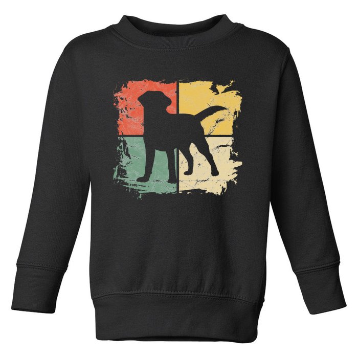 Square Retro Labrador Owner Gift Golden Black Lab Dad Mom Toddler Sweatshirt