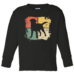 Square Retro Labrador Owner Gift Golden Black Lab Dad Mom Toddler Long Sleeve Shirt