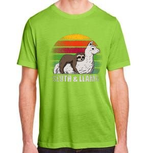 Sloth Riding LLAMA Adult ChromaSoft Performance T-Shirt