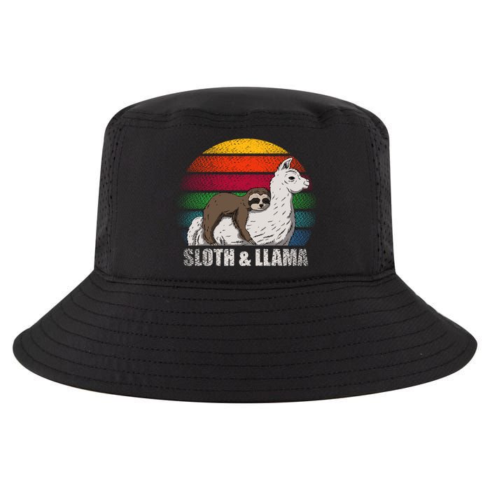 Sloth Riding LLAMA Cool Comfort Performance Bucket Hat