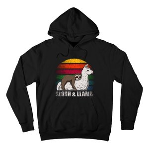 Sloth Riding LLAMA Hoodie