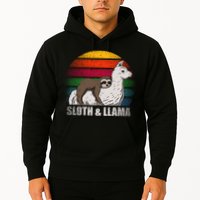 Sloth Riding LLAMA Hoodie
