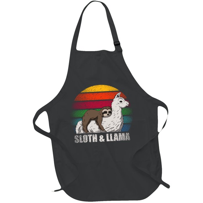 Sloth Riding LLAMA Apron