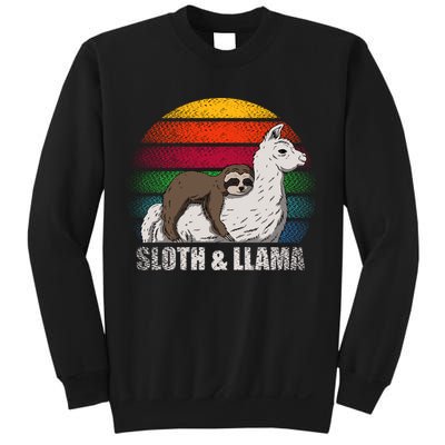 Sloth Riding LLAMA Sweatshirt