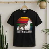 Sloth Riding LLAMA T-Shirt