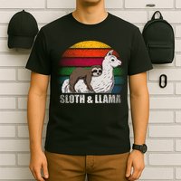 Sloth Riding LLAMA T-Shirt