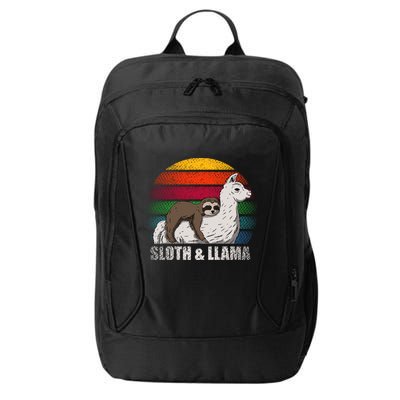 Sloth Riding LLAMA City Backpack