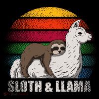 Sloth Riding LLAMA Button