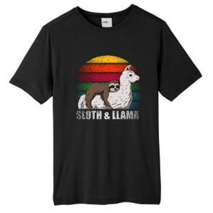 Sloth Riding LLAMA Tall Fusion ChromaSoft Performance T-Shirt