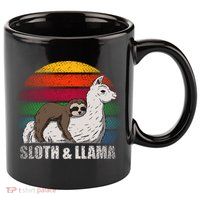 Sloth Riding LLAMA 11oz C Handle Ceramic Mug
