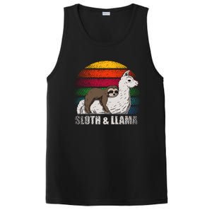 Sloth Riding LLAMA PosiCharge Competitor Tank