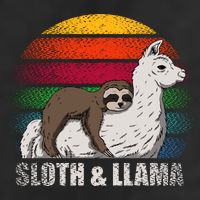 Sloth Riding LLAMA Golf Towel